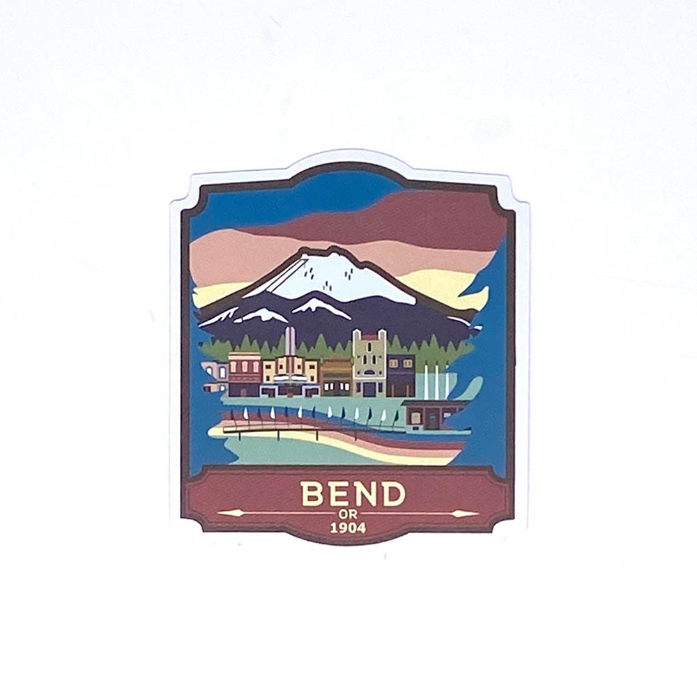 Landmarks Unlimited, Oregon, Natural Wonders, 4", Sticker, Bend